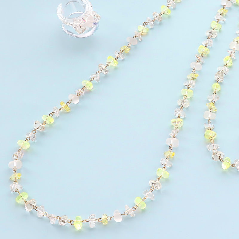 Recipe No. KR1229 - 2 types of Czech Beads Sazare accessories