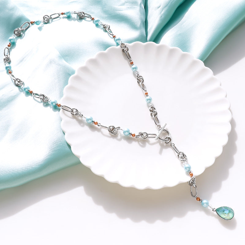 レシピNo.KR1242 クリスタルパールのY字2WAYネックレス – 貴和