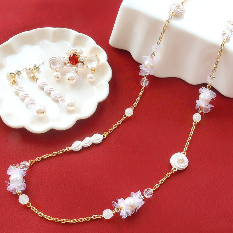 レシピNo.KR1329　チャームホイップのアクセサリー3種