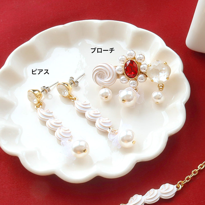 レシピNo.KR1329　チャームホイップのアクセサリー3種