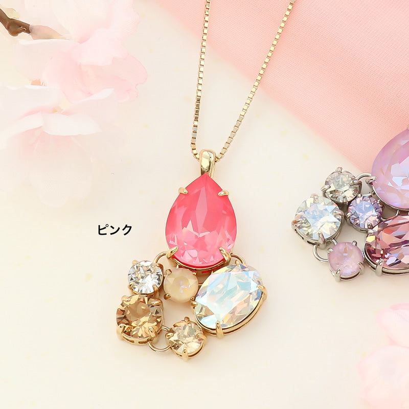 レシピNo.KR1331 貴和クリスタルのコネクトビジューネックレス – 貴和