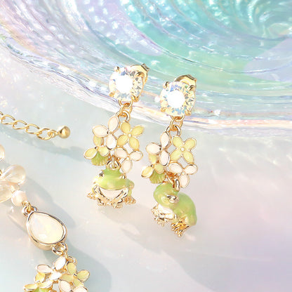 レシピNo.KR1344　チャームアナベルのアクセサリー2種