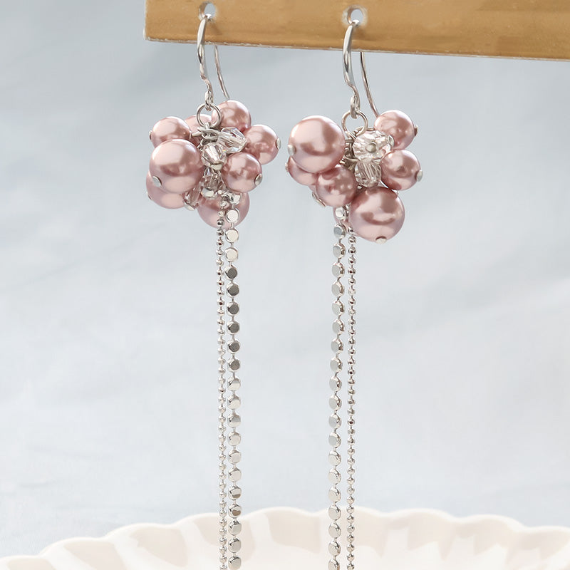 レシピNo.KR1351 クリスタルパールのフェミニンピアス – 貴和製作所