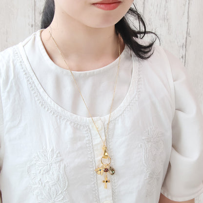 Recipe No.KR1354Kiwa crystals3 types of modern ethnic accessories