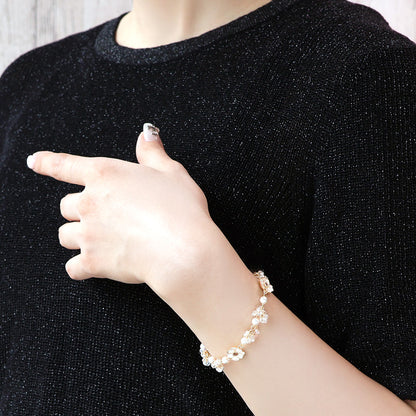 レシピNo.KR1366　ホワイトアネモネのブレス＆ピアス