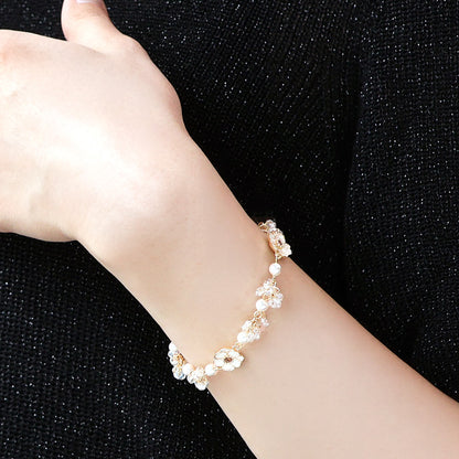 レシピNo.KR1366　ホワイトアネモネのブレス＆ピアス
