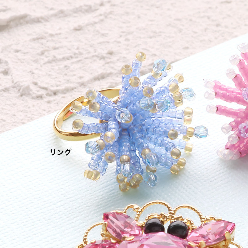レシピNo.KR1373　マリンモチーフアクセサリー3種