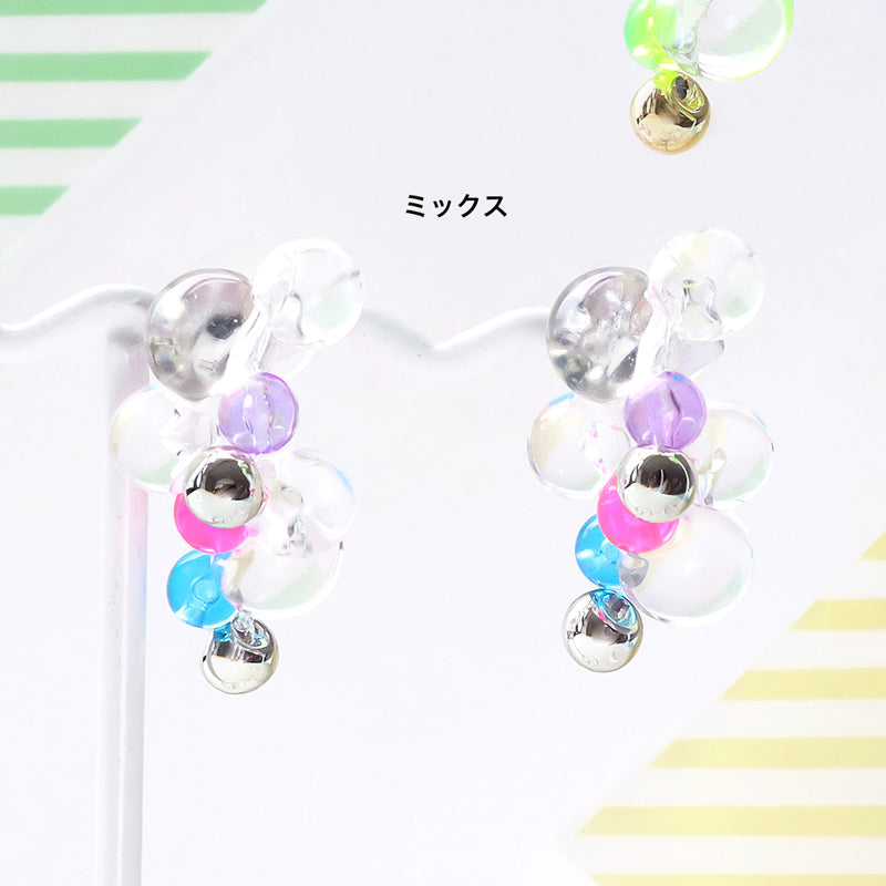 レシピNo.KR1387 ドイツ製アクリルのバブルピアス – 貴和製作所