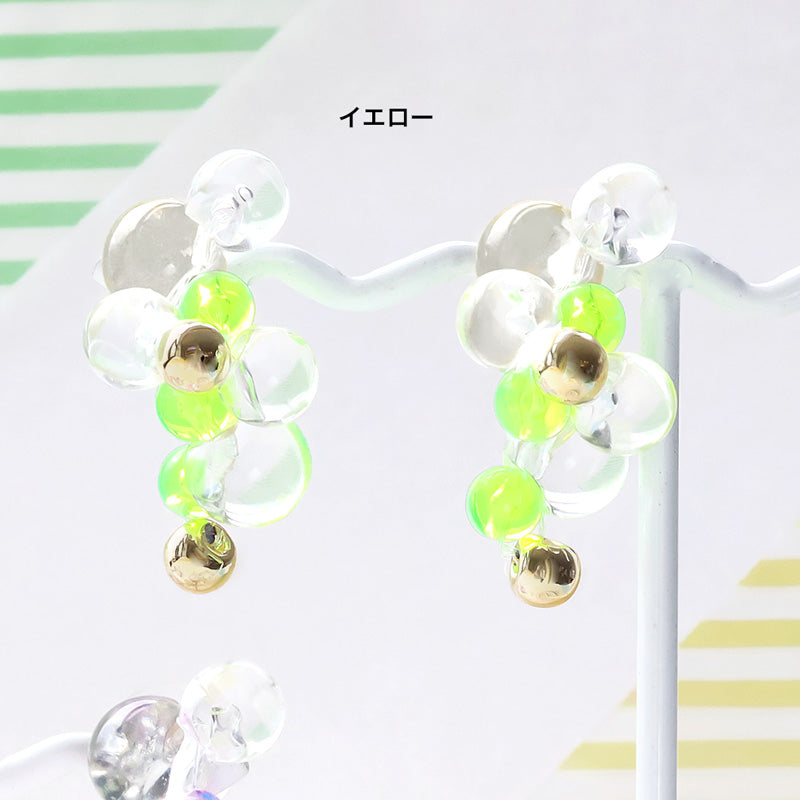 レシピNo.KR1387　ドイツ製アクリルのバブルピアス