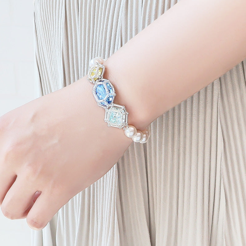 レシピNo.KR1395 貴和クリスタル宝石編みプリンセスのパール