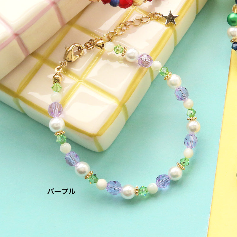 レシピNo.KR1396 ミックスビーズブレスレット4種 – 貴和製作所