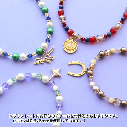 Recipe No.KR1396 4 types of mixed bead bracelets