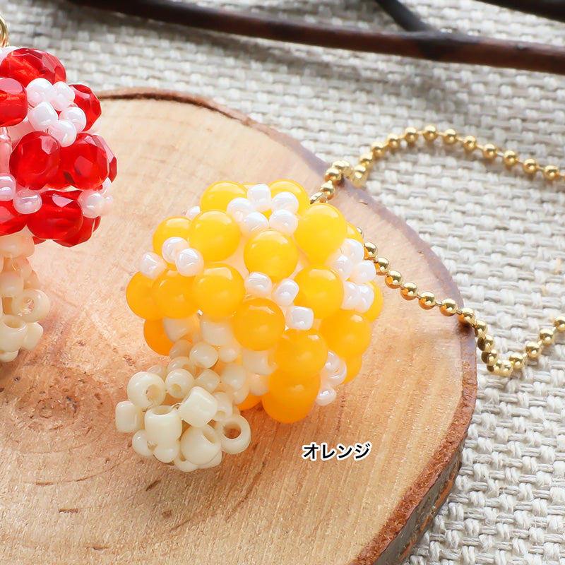 Recipe No.KR1400 Autumn motif keychain mushroom