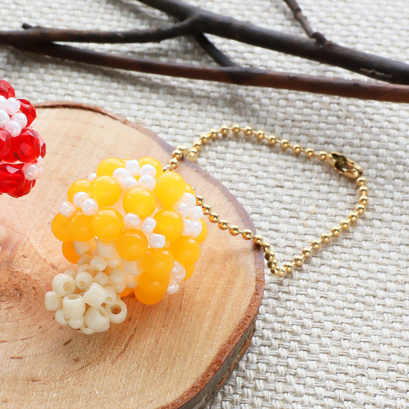 Recipe No.KR1400 Autumn motif keychain mushroom