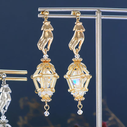 Recipe No.KR1405 Lantern motif earrings