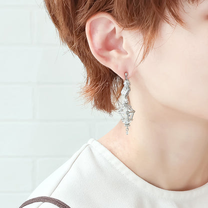 Recipe No.KR1405 Lantern motif earrings