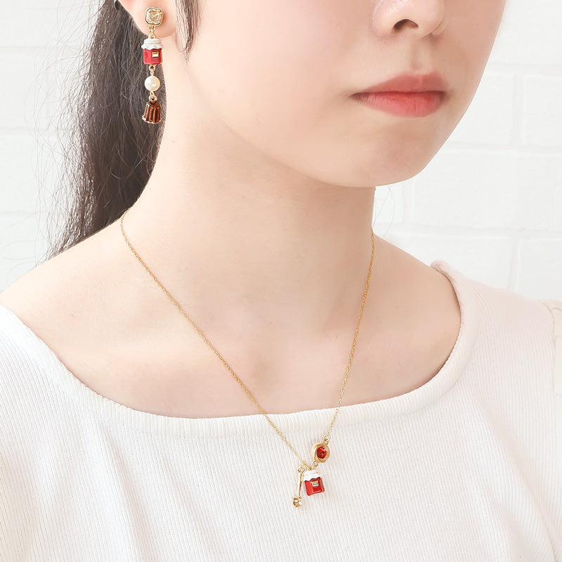 レシピNo.KR1406　ティー＆コーヒーチャームのネックレス3種