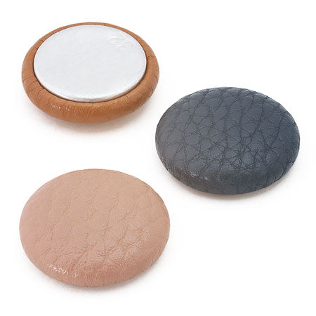 Walnut Parts Round Shrink Leather White [Outlet]