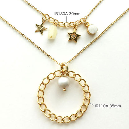 Metal chain parts ring IR110 Gold [Outlet]