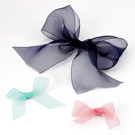 Organdy ribbon 1500 19 navy blue
