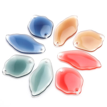 Paddle parts deformed oval 1 hole red [Outlet]