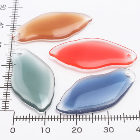 Paddle parts deformed oval 1 hole red [Outlet]