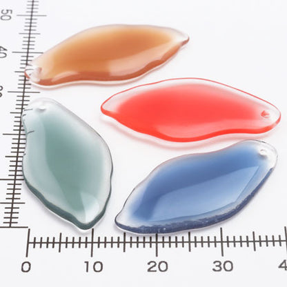 Paddle parts deformed oval 1 hole red [Outlet]
