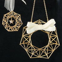 レシピNo.1369　直パイプのヒンメリ風リース2種