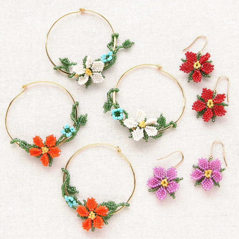 Recipe No.1483 Stitched Oya -style flower piercing 2 types