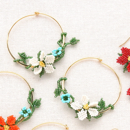 Recipe No.1483 Stitched Oya -style flower piercing 2 types