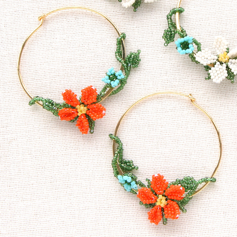 Recipe No.1483 Stitched Oya -style flower piercing 2 types