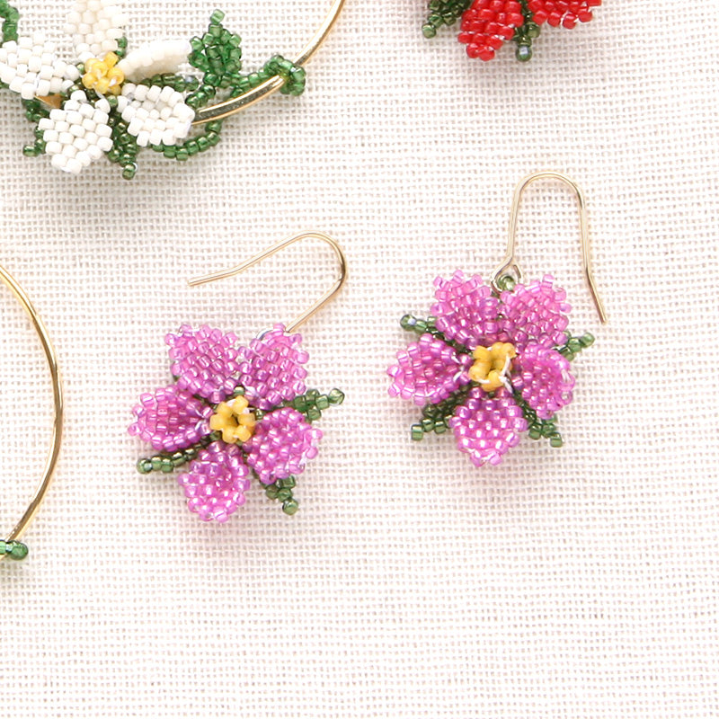 Recipe No.1483 Stitched Oya -style flower piercing 2 types