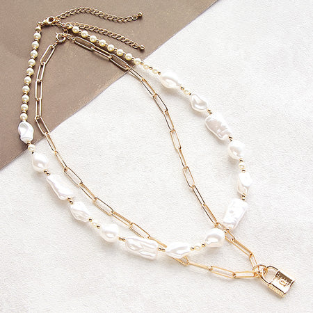 Resin Pearl Semi-Baroque White AB