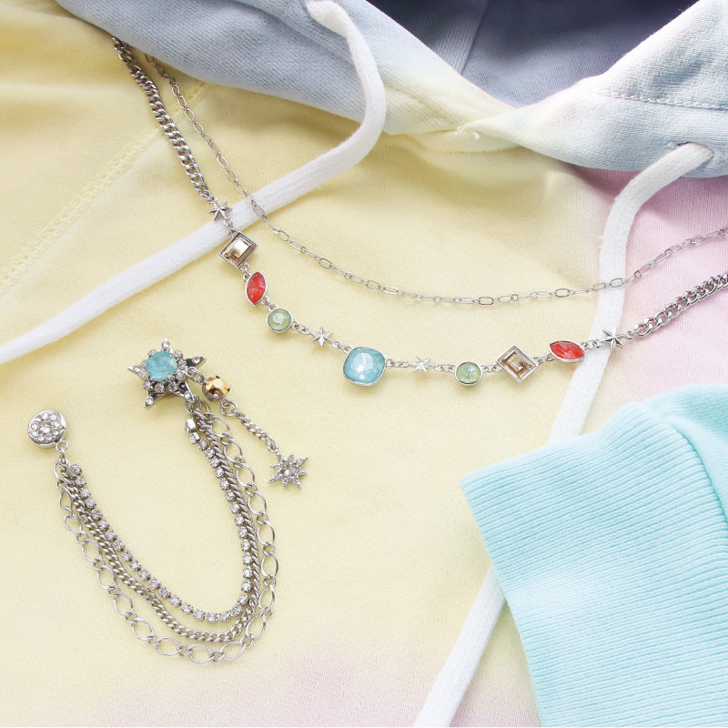 Material list No.ER0323Kiwa crystals2 types of colorful POP accessories