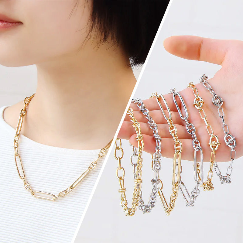 Chain necklace, chain bracelet